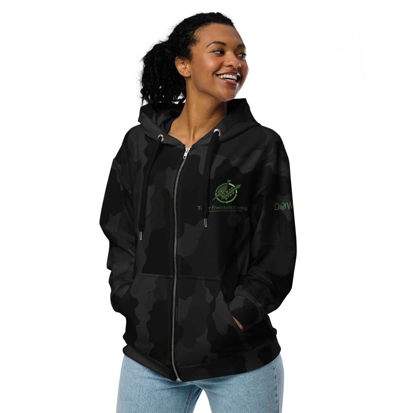 TFT NIGHT CAMO DOW 40K Unisex zip hoodie