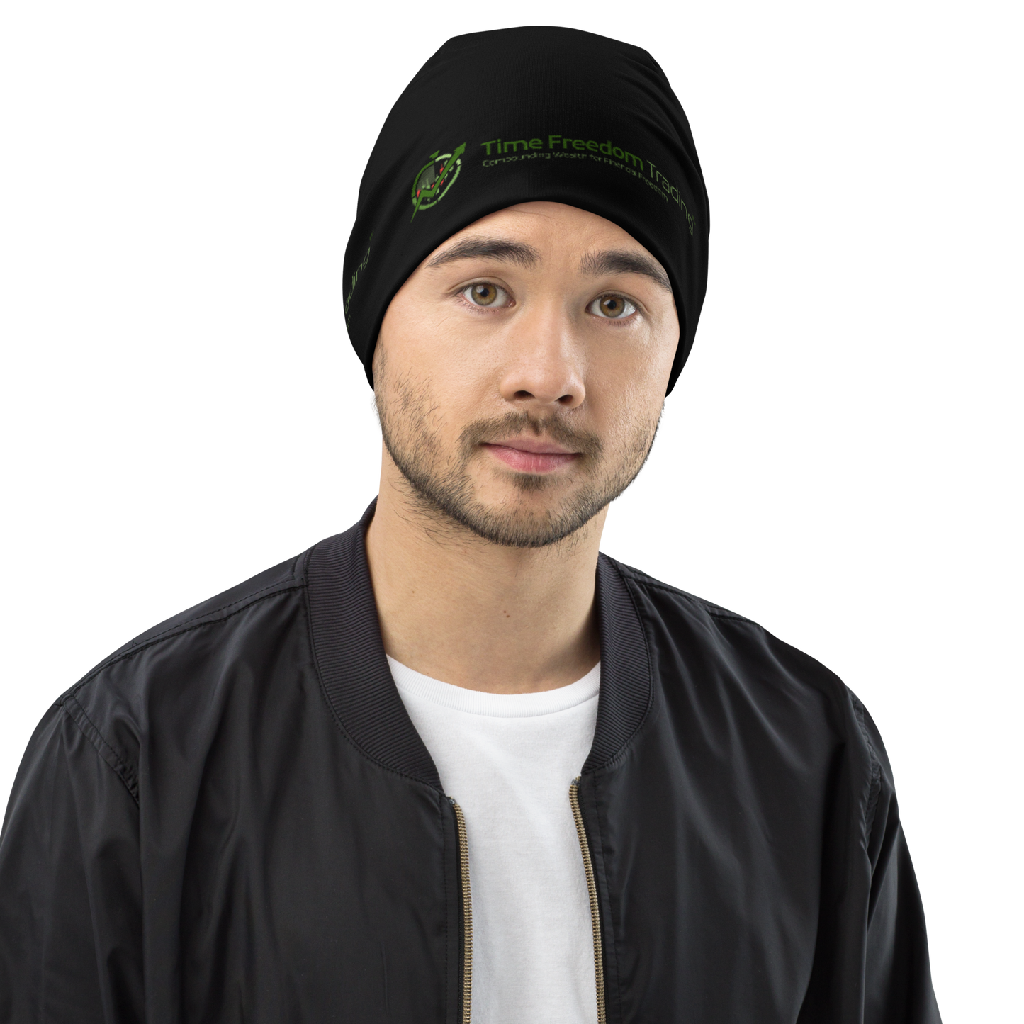 TFT BLK All-Over Print Beanie