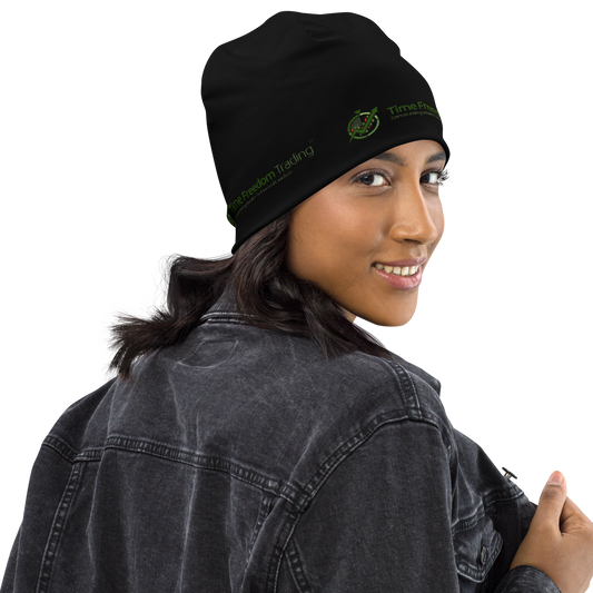 TFT BLK All-Over Print Beanie