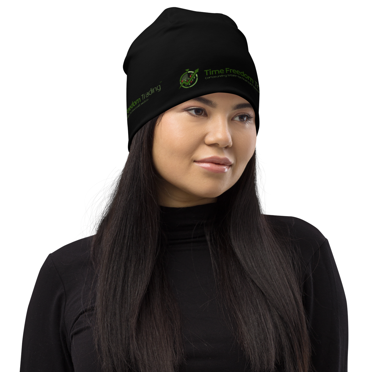 TFT BLK All-Over Print Beanie