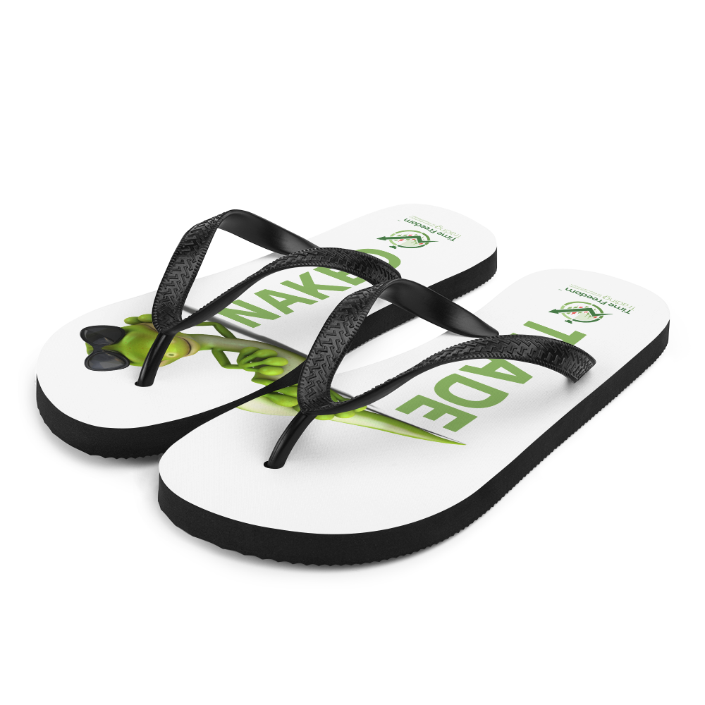 TFT TRADE NAKED Flip-Flops - WHITE